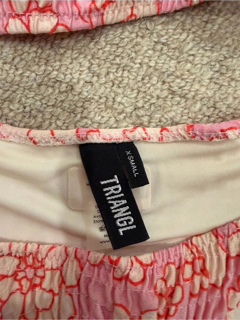 triangl swimwear Pink Floral Two-Piece Bikini